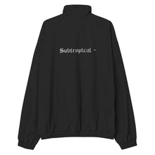 Load image into Gallery viewer, Tropical Sub Embroidered Recycled Tracksuit Jacket - Black