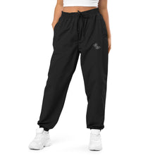 Load image into Gallery viewer, Tropical Sub Embroidered Recycled Tracksuit Trousers - Black